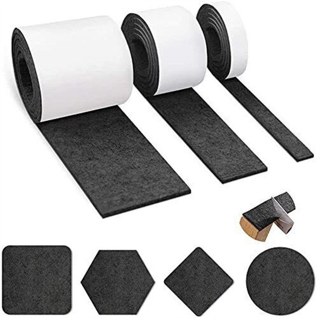 Self Adhesive Felt Tape Polyester Felt Strip Roll Hard Surface